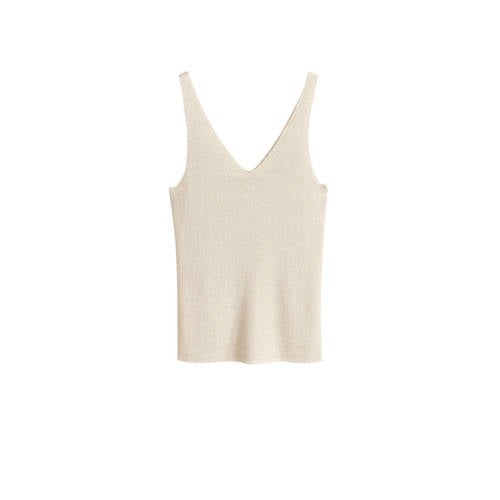 Mango Mouwloze Top Ecru mango kopen in de aanbieding Mango Mouwloze Top Ecru mango kopen in de aanbieding