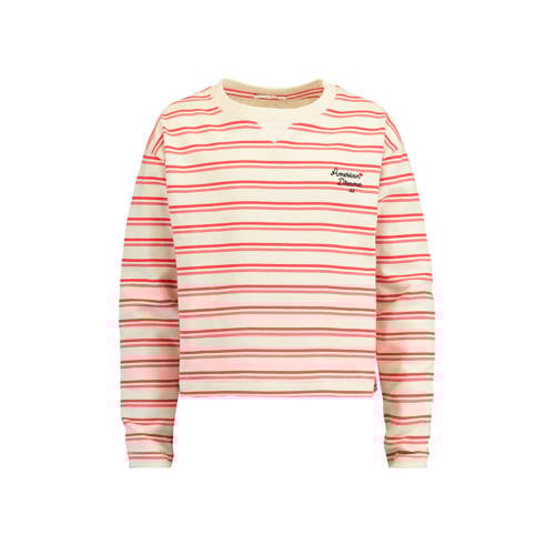 America Today Junior Gestreepte Longsleeve Lilly Ecrurood america today junior kopen in de aanbieding