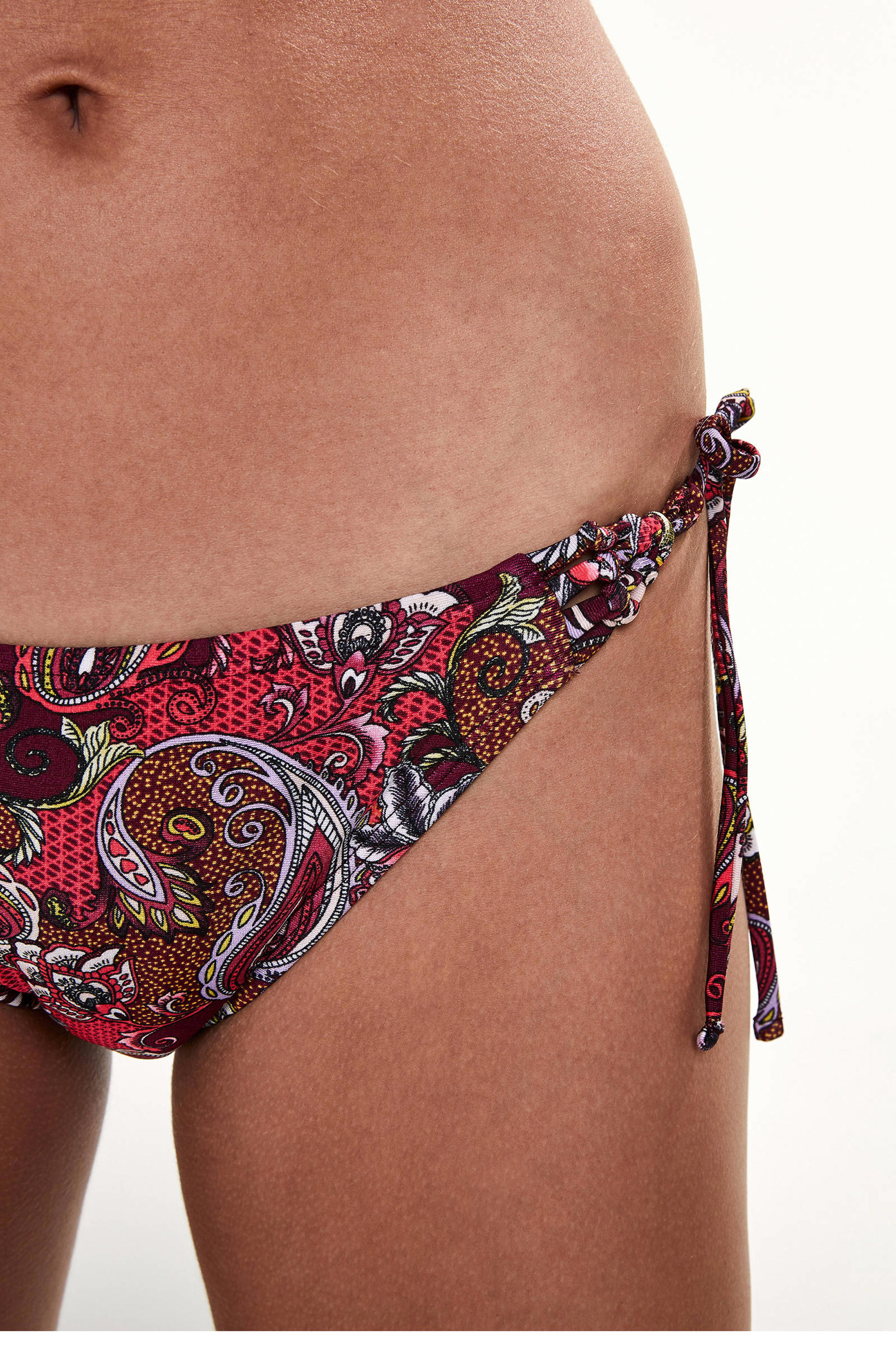 Hunkemöller Tanga bikinibroekje Fiesta met all over print paars wehkamp
