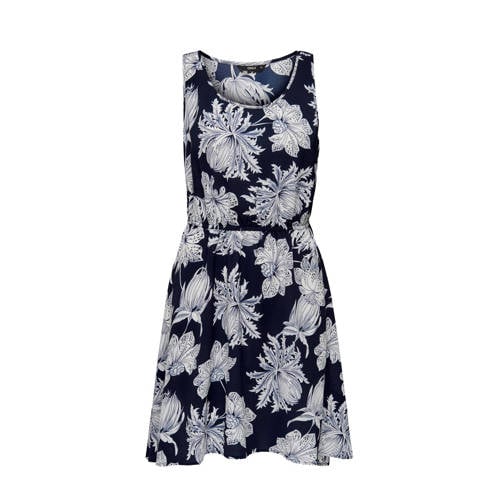 ONLY jurk met all over print donkerblauw ONLY jurk met all over print donkerblauw