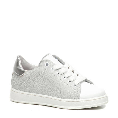 Scapino Groot Leren Sneakers Grijszilver scapino kopen in de aanbieding