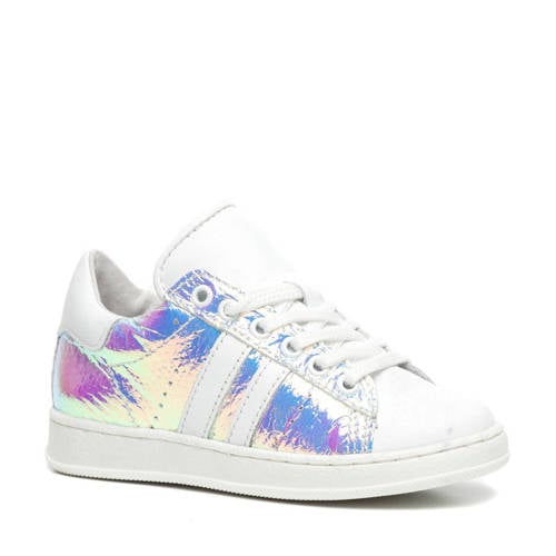 Scapino Groot Leren Sneakers Metallicroze scapino kopen in de aanbieding