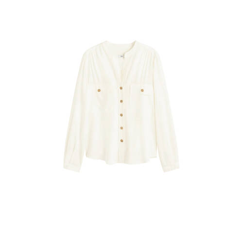 Mango Blouse Ecru mango kopen in de aanbieding Mango Blouse Ecru mango kopen in de aanbieding