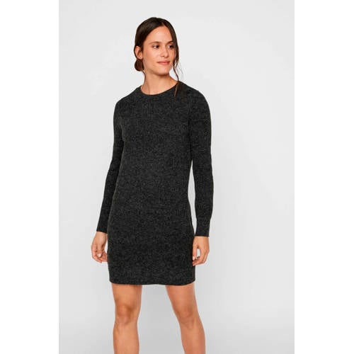 VERO MODA gebreide jurk VMDOFFY van polyester zwart afbeelding