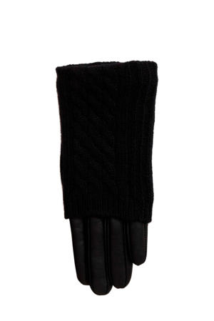 leren handschoen zwart