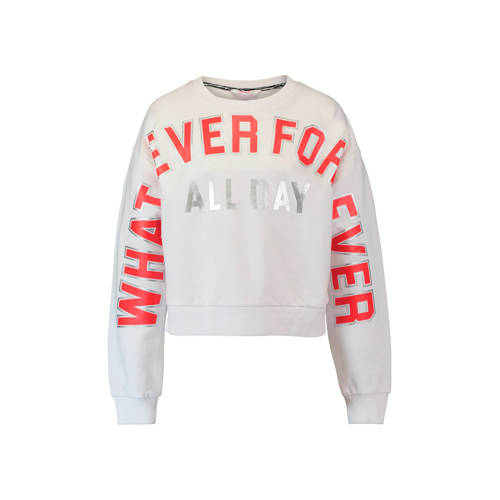Coolcat Cropped Sweater Met Tekst Wit coolcat kopen in de aanbieding Coolcat Cropped Sweater Met Tekst Wit coolcat kopen in de aanbieding