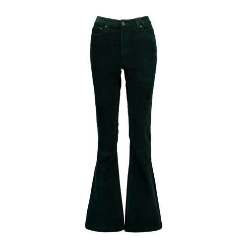 America Today Corduroy Flared Broek Groen america today kopen in de aanbieding