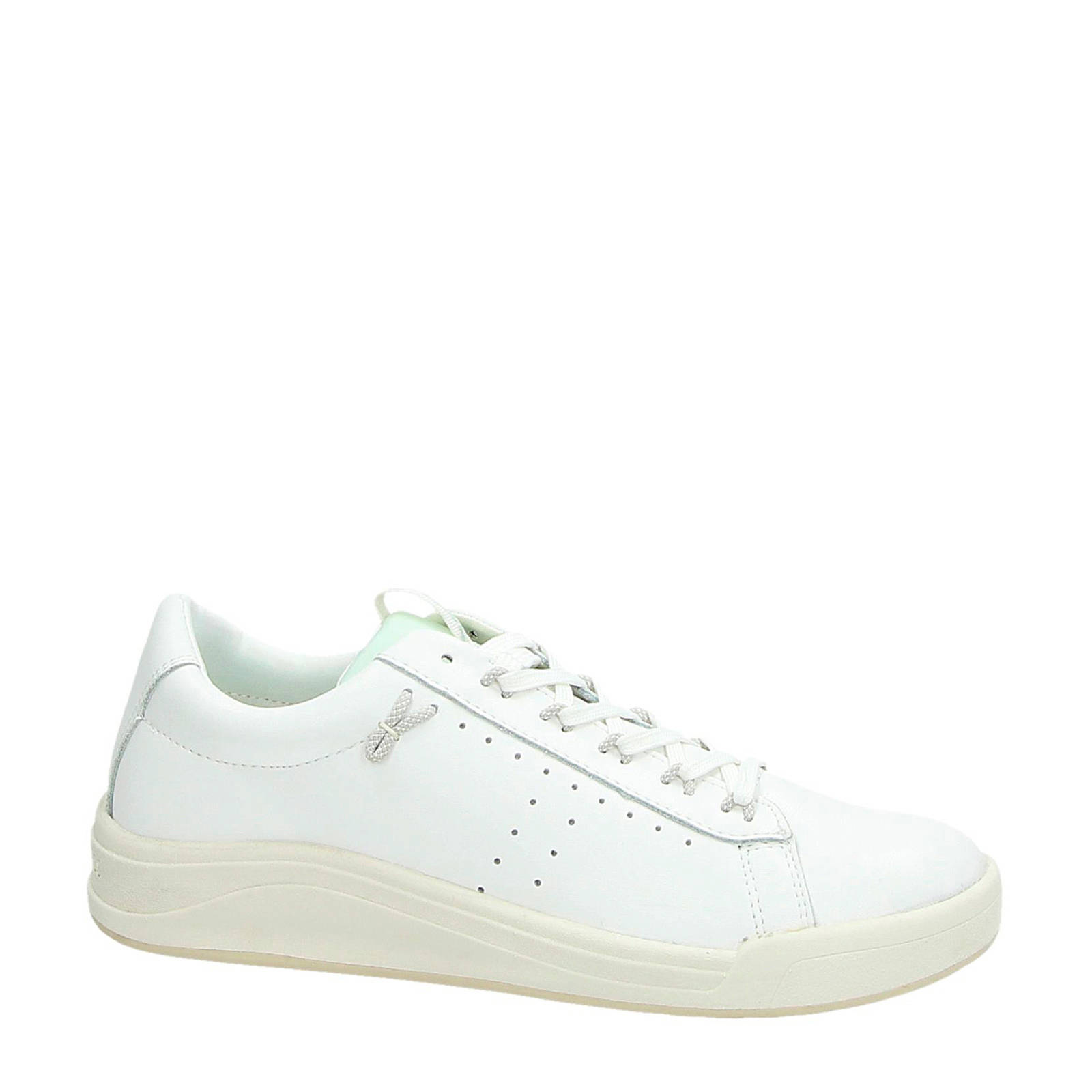 Tamaris Fashletics leren sneakers wit | wehkamp