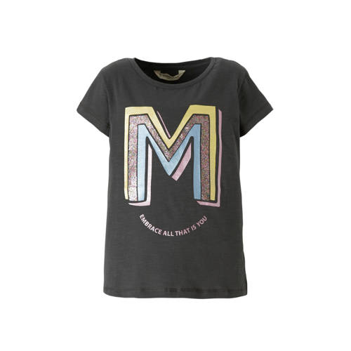 Mango Kids T Shirt Met Printopdruk Grijs mango kids kopen in de aanbieding