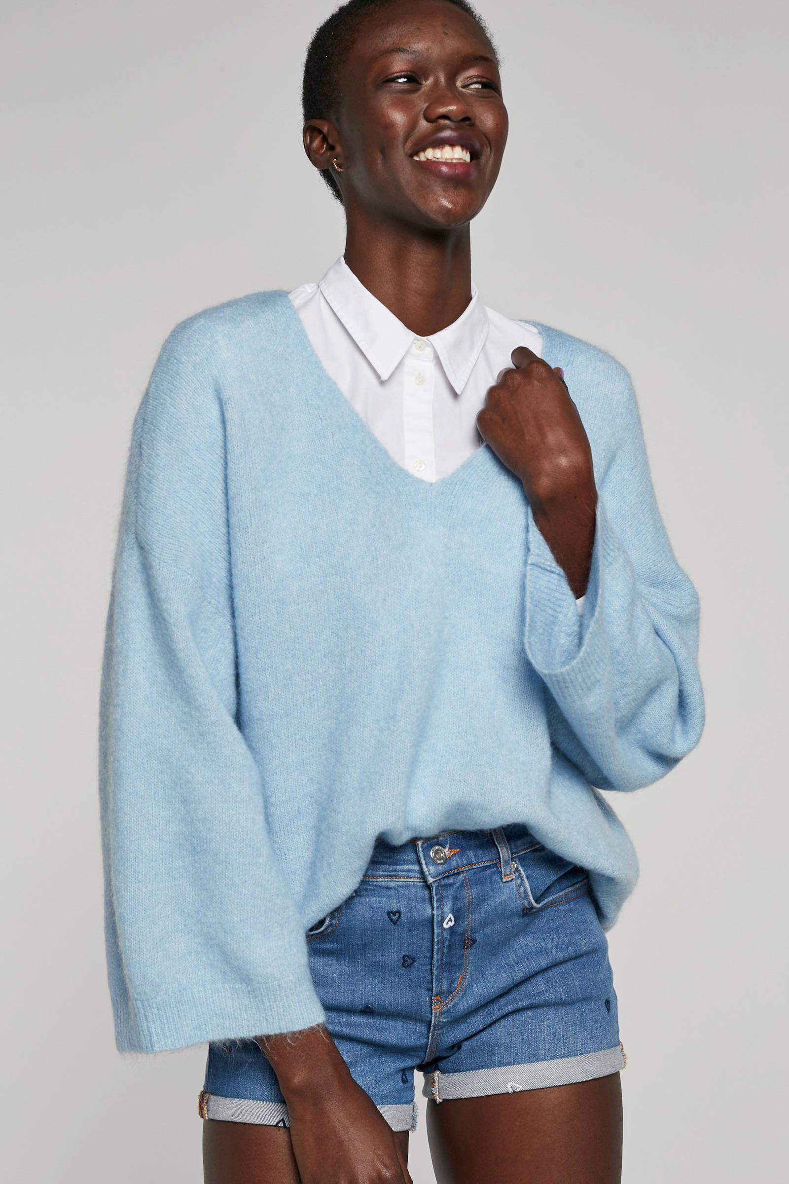 MSCH Copenhagen trui met wol blauw | wehkamp MSCH Copenhagen trui met wol | wehkamp