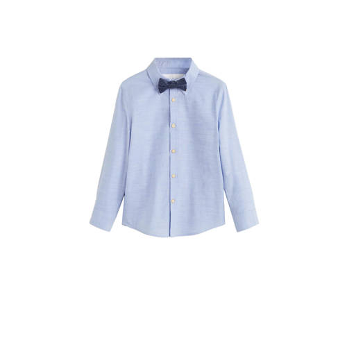 Mango Kids Overhemd Met Vlinderstrik Blauw mango kids kopen in de aanbieding