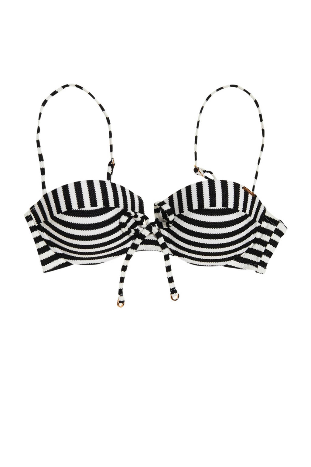 Zwart Textuur Met Superdrygestreept Bikinitopje Beugel gZSnnAI