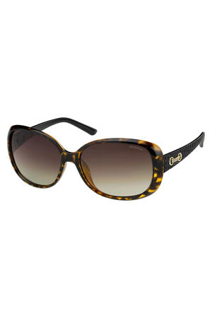 zonnebril P8430 met tortoise print bruin/zwart