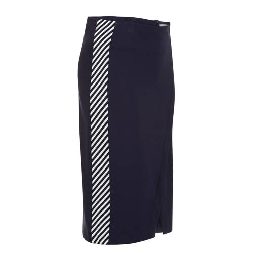 Promiss Rok Met Overslag En Zijstreep Marine promiss kopen in de aanbieding