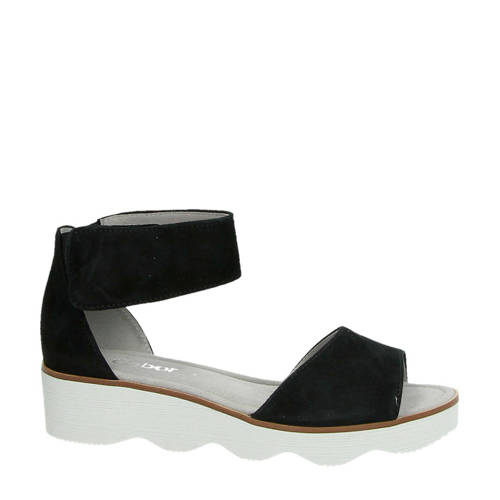 Gabor Suede Sandalen Zwart gabor kopen in de aanbieding