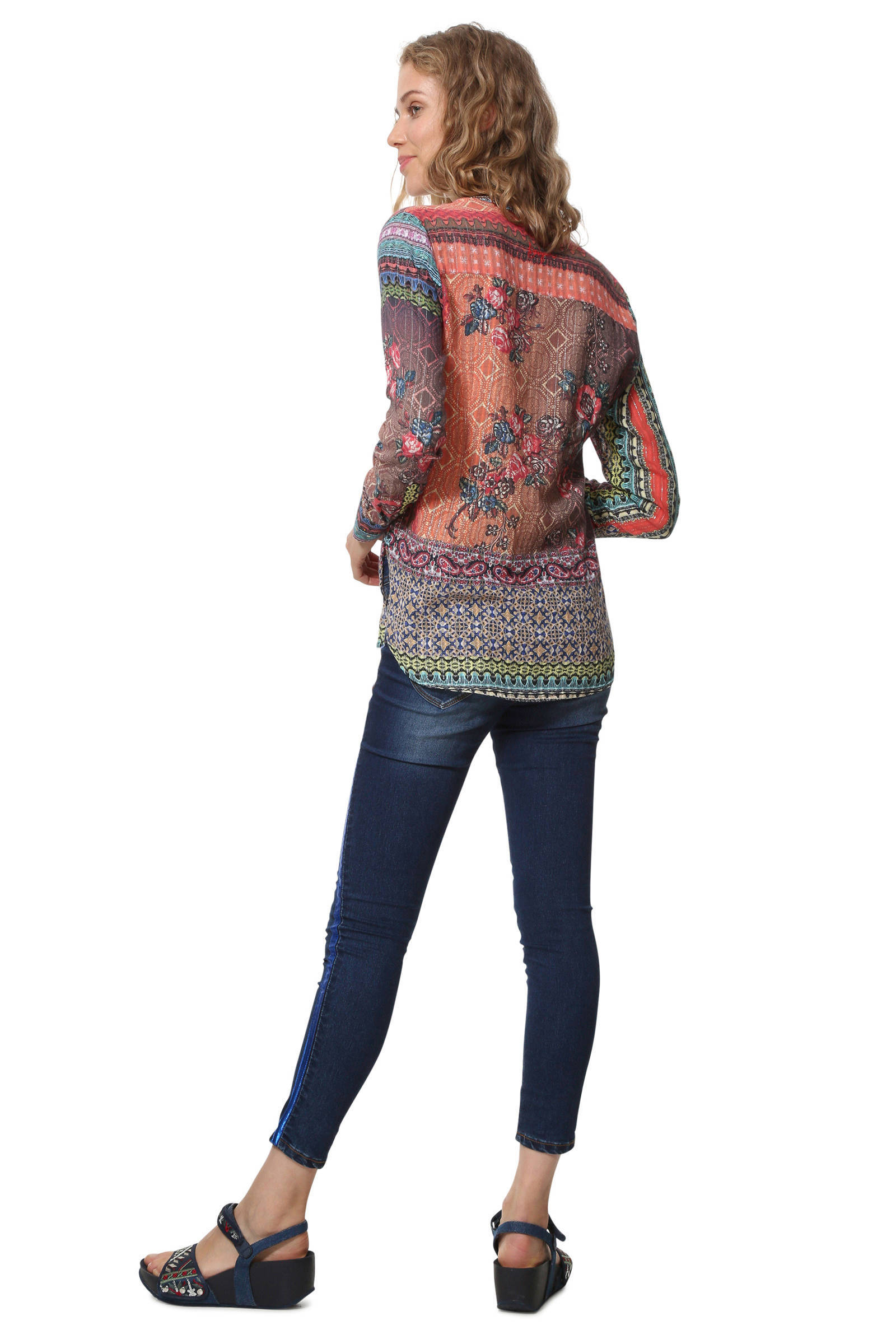 met met met print print blouse Desigual blouse print Desigual Desigual blouse blouse Desigual met 7A8Yq7