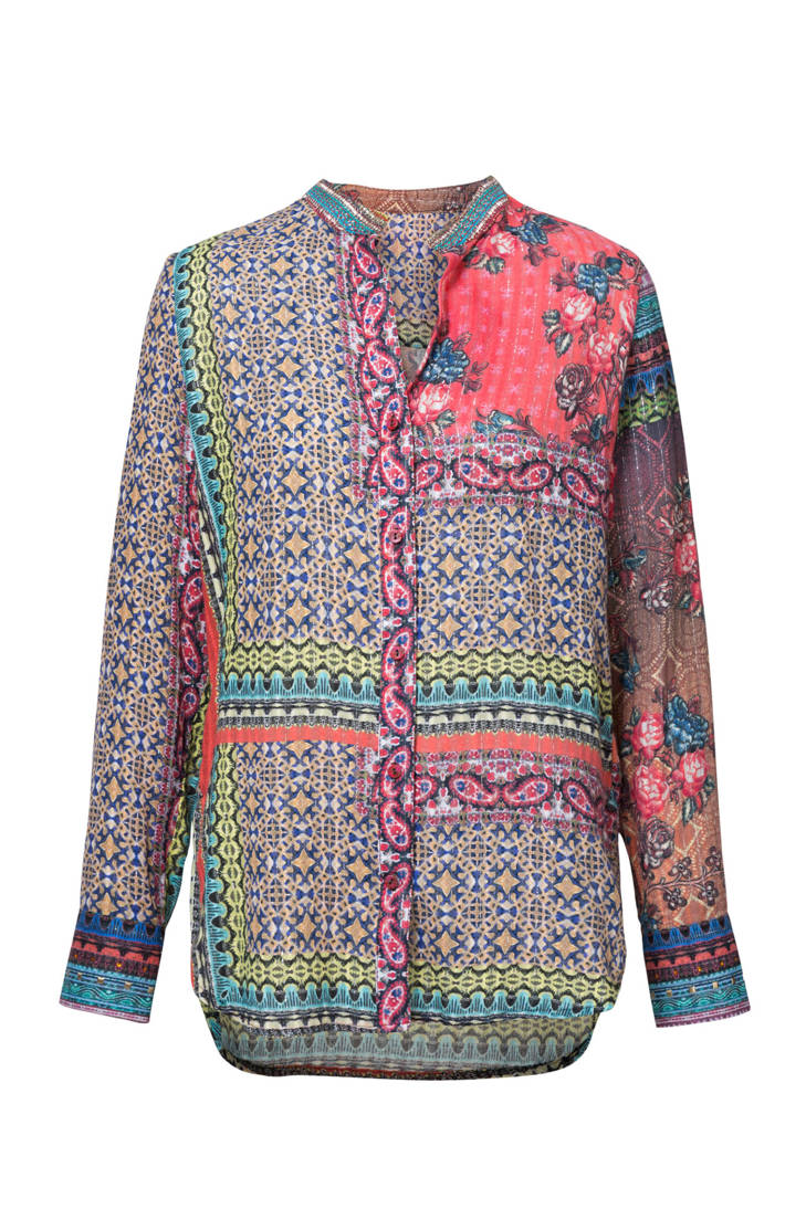 met met met print print blouse Desigual blouse print Desigual Desigual blouse blouse Desigual met 7A8Yq7