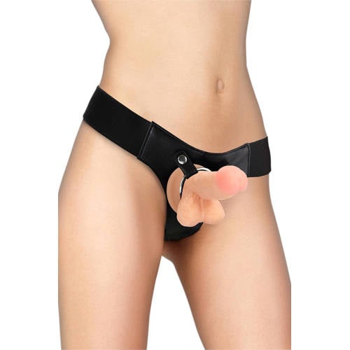 Ouch! Realistische Strap-On dildo - Huidskleur - 15 cm afbeelding