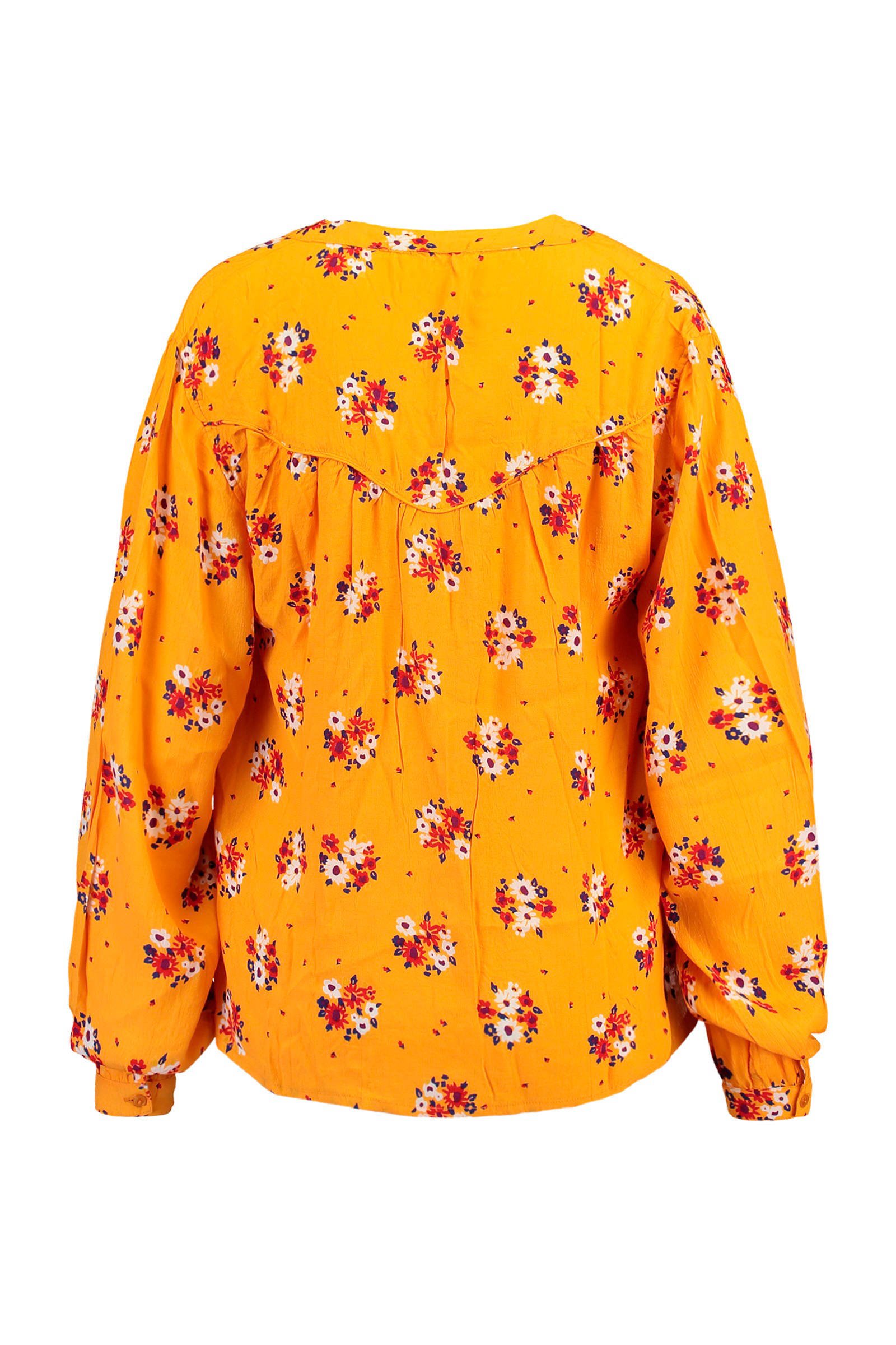 Today America gebloemde okergeel America Today blouse gebloemde FqtcwyRgp0