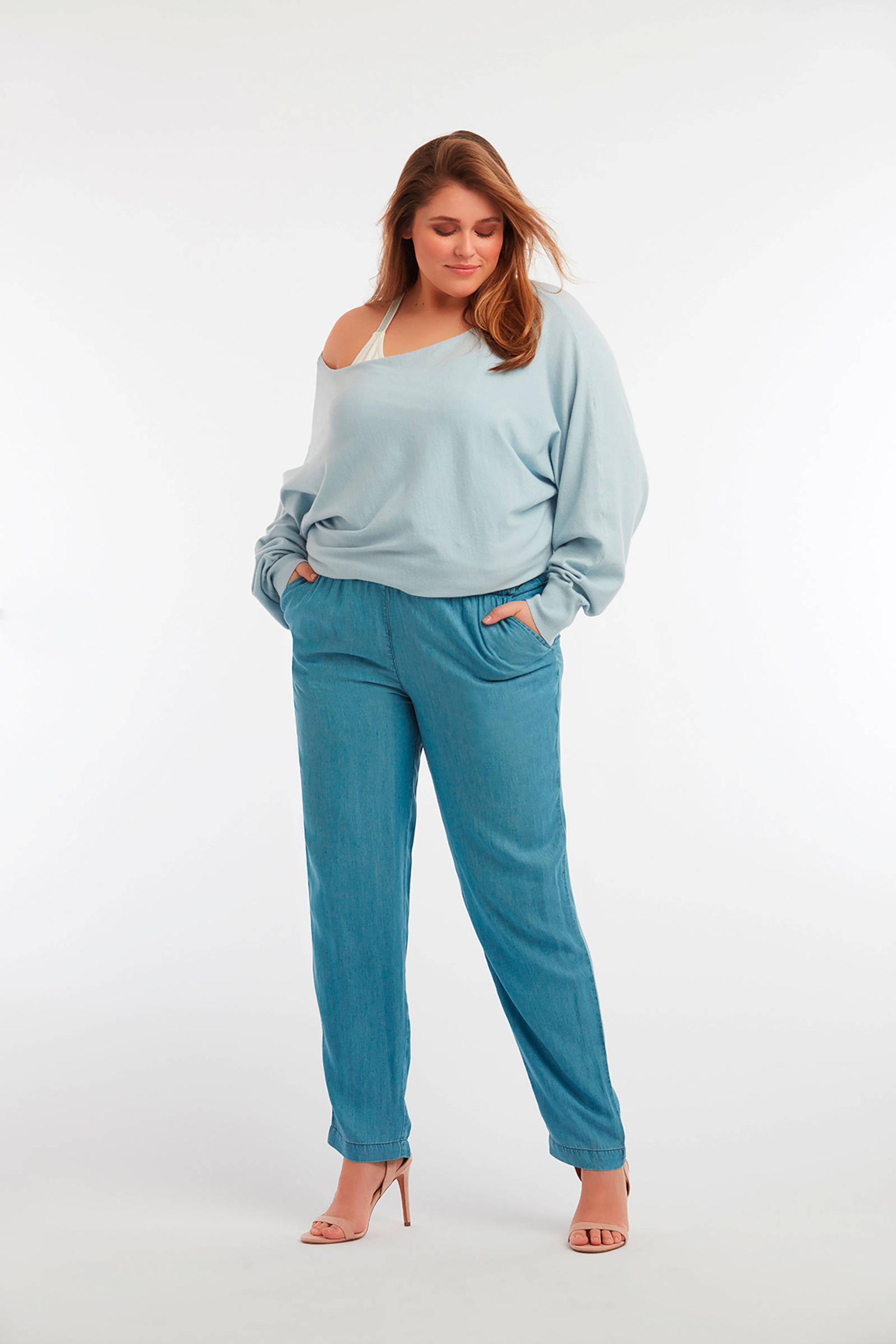 MS Mode regular fit broek blauw | wehkamp