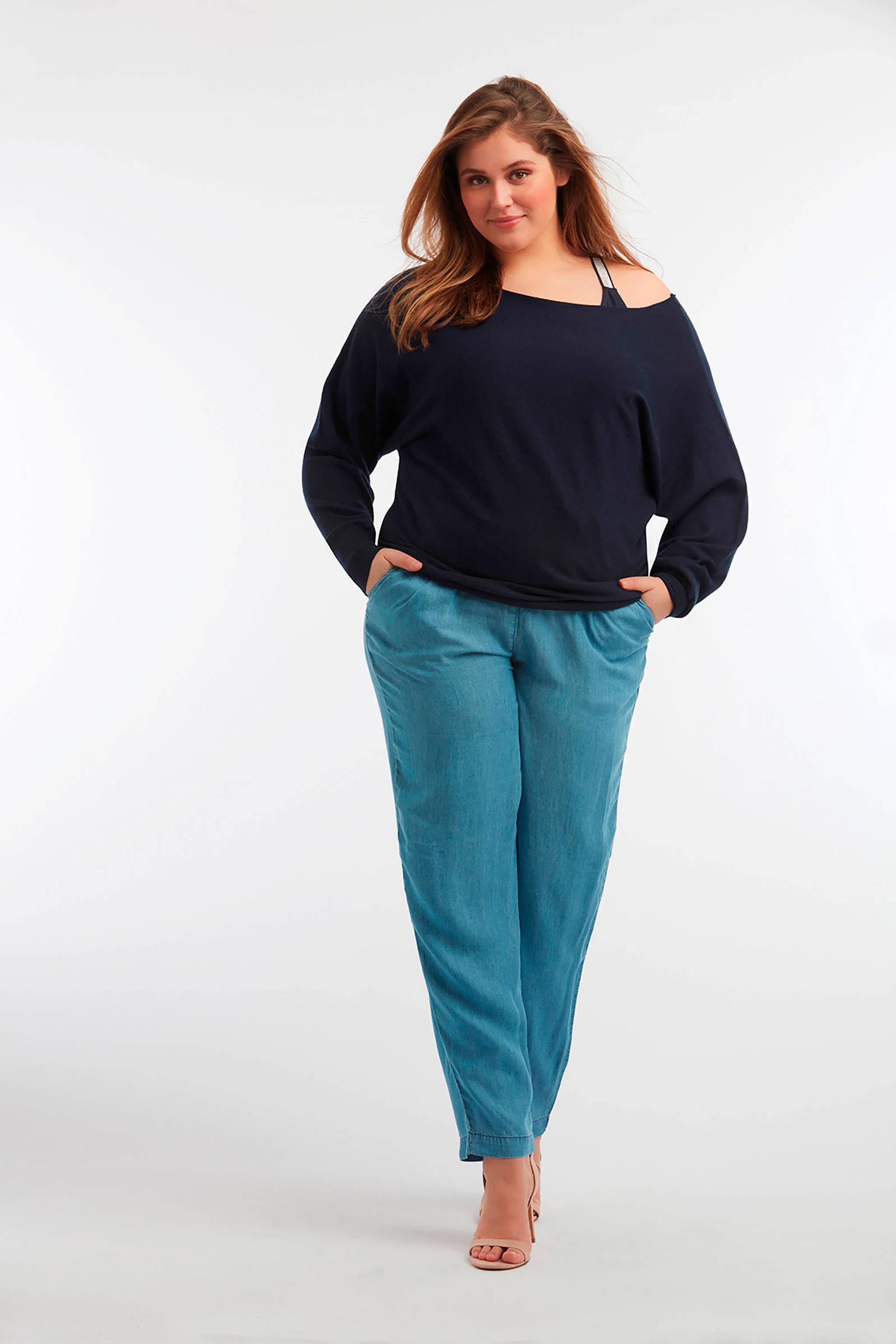 MS Mode regular fit broek blauw | wehkamp