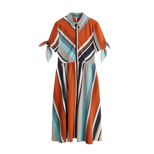 Mango Gestreepte Jurk Blauw mango kopen in de aanbieding Mango Gestreepte Jurk Blauw mango kopen in de aanbieding
