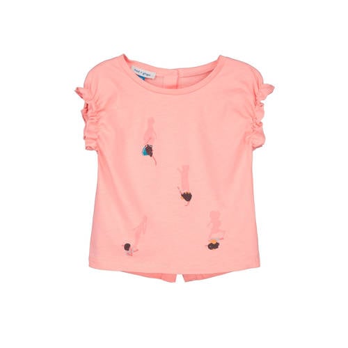 Fred Ginger Top Met Ruches Roze fred ginger kopen in de aanbieding