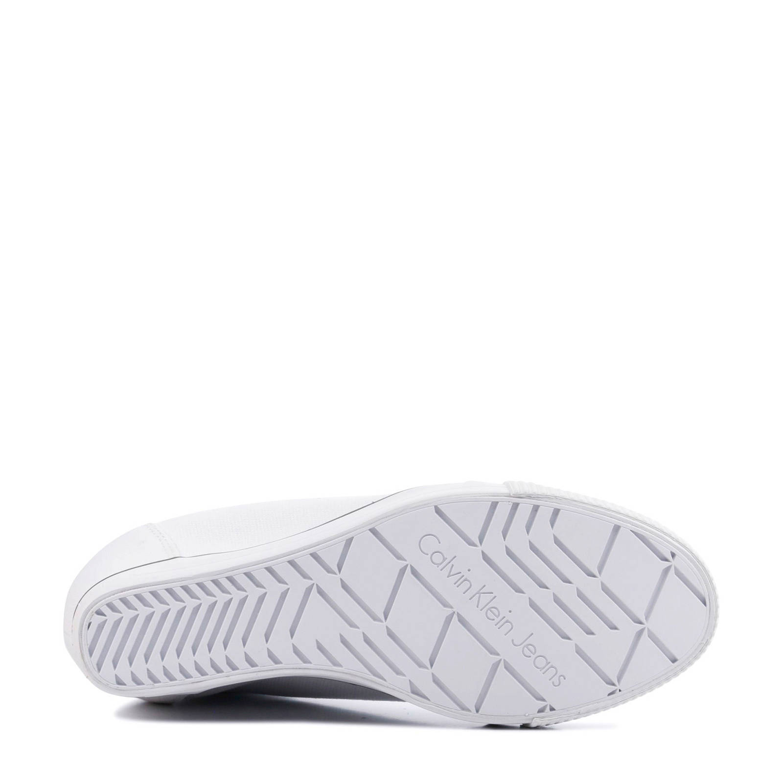 CALVIN KLEIN JEANS Ritzy Canvas wedge sneakers wit | wehkamp