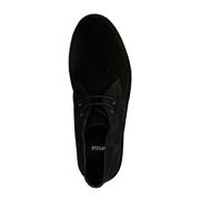 Bruno Marc Kostuumschoenen voor heren, suède, veterschoenen, klassieke zakelijke derby formele zakelijke casual schoenen, zwart, 41 EU