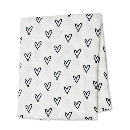Lulujo Wikkeldeken Messy Heart lulujo kopen in de aanbieding