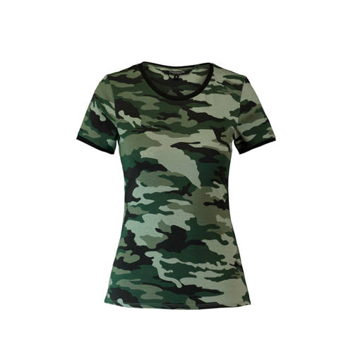 Coolcat T Shirt Met Camouflageprint Groen coolcat kopen in de aanbieding Coolcat T Shirt Met Camouflageprint Groen coolcat kopen in de aanbieding