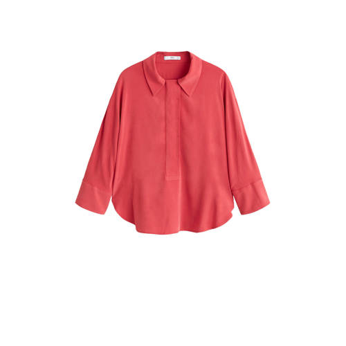 Mango Blouse Koraalrood mango kopen in de aanbieding Mango Blouse Koraalrood mango kopen in de aanbieding
