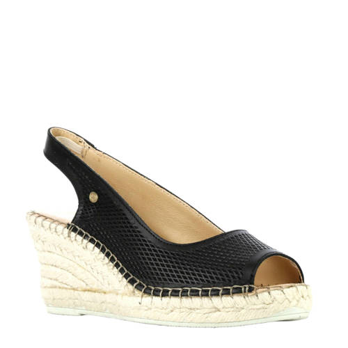 Fred De La Bretoniere Leren Espadrilles Zwart fred de la bretoniere kopen in de aanbieding Fred De La Bretoniere Leren Espadrilles Zwart fred de la bretoniere kopen in de aanbieding