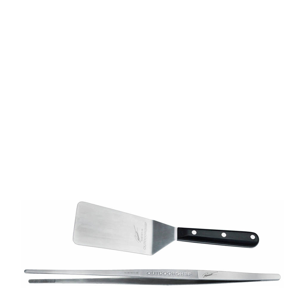 Outdoorchef grill gereedschapset Trettl, Zilverkleurig