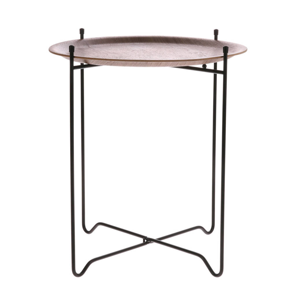 HKliving bijzettafel (M), Natuurlijk bruin, Zwart