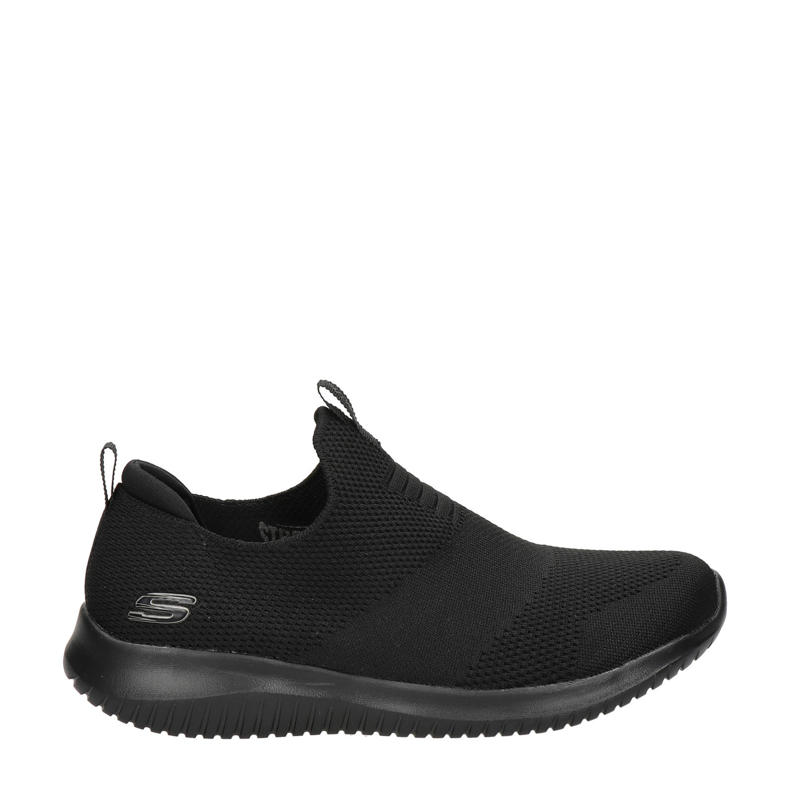 Skechers Stretch Knit SN 12837 slip-on sneakers zwart | wehkamp