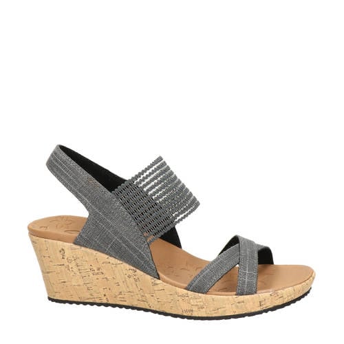 Skechers Beverlee High Tea Sandalettes Grijs skechers kopen in de aanbieding Skechers Beverlee High Tea Sandalettes Grijs skechers kopen in de aanbieding