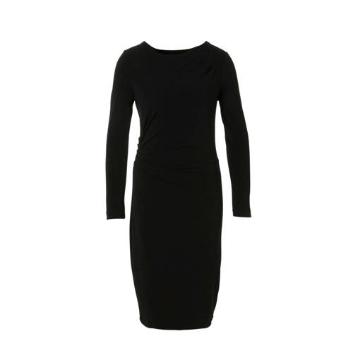 Inwear Jurk Zwart Met Plooidetails inwear kopen in de aanbieding