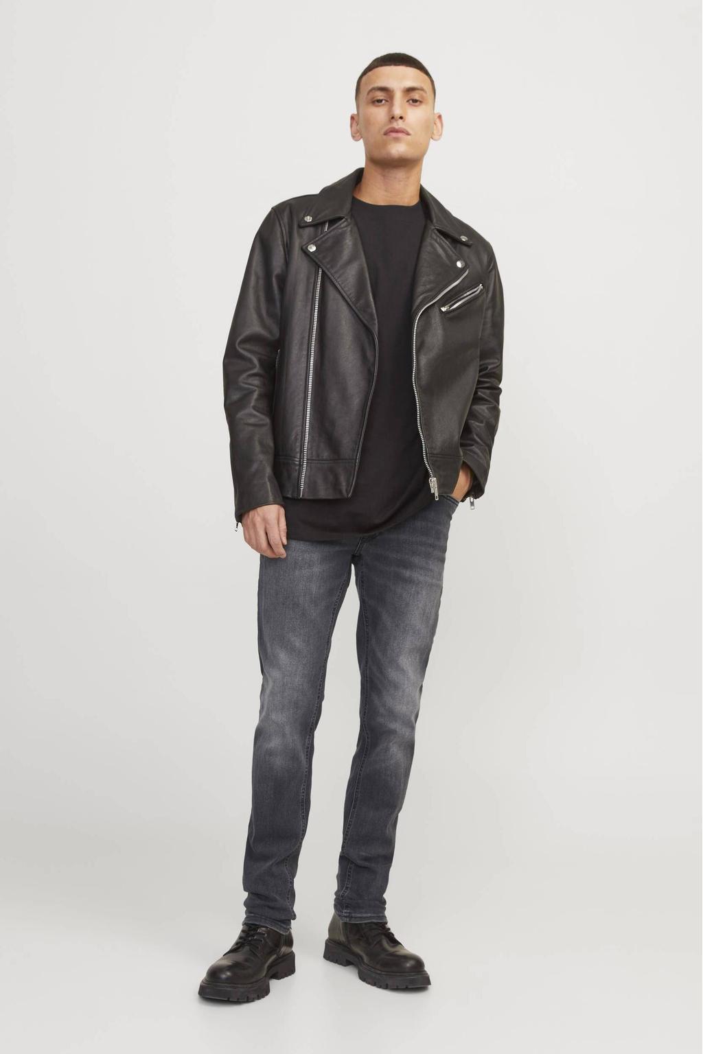 JACK & JONES slim fit jeans JJIGLENN JJORIGINAL black denim
