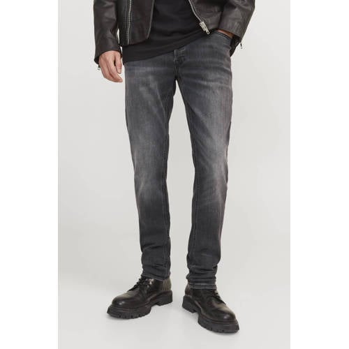 JACK & JONES slim fit jeans JJIGLENN JJORIGINAL black denim afbeelding