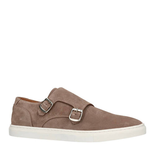 Manfield Suede Gespschoenen Taupe manfield kopen in de aanbieding Manfield Suede Gespschoenen Taupe manfield kopen in de aanbieding