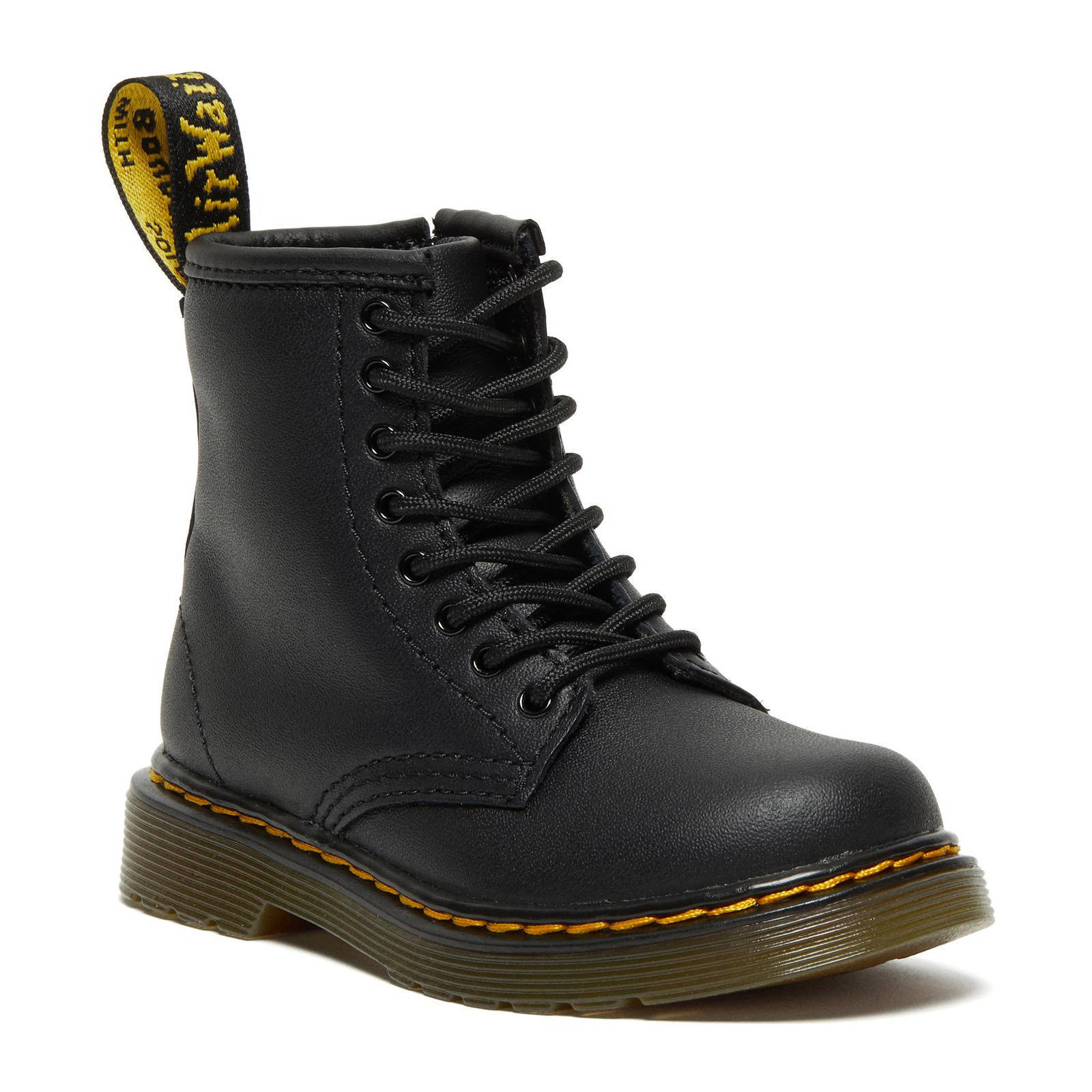 Dr. Martens 1460 Black Softy Peuter leren veterboots zwart | wehkamp