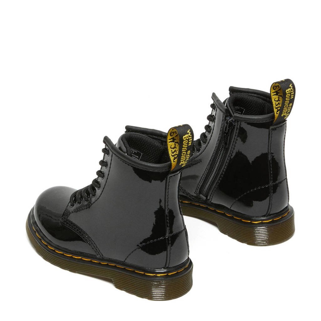 Martens 1460 Patent Peuter leren veterboots zwart wehkamp