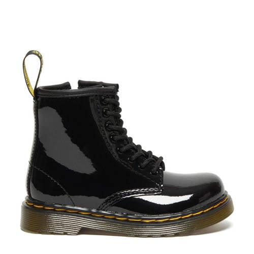 Dr. Martens 1460 Patent Peuter leren veterboots zwart afbeelding