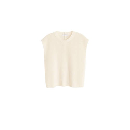 Mango Gebreide Top Ecru mango kopen in de aanbieding Mango Gebreide Top Ecru mango kopen in de aanbieding