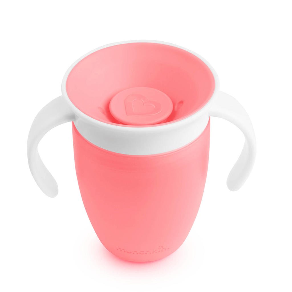 Munchkin Miracle Trainer 360° drinkbeker roze (207 ml)