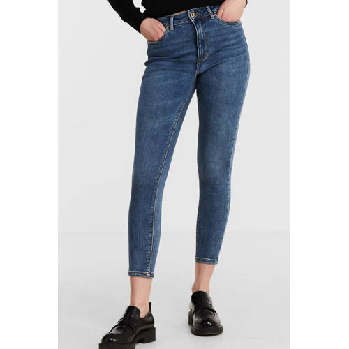 ONLY high waist skinny jeans ONLMILA medium blue denim afbeelding