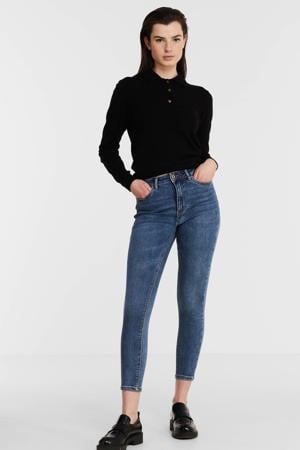 high waist skinny jeans ONLMILA medium blue denim