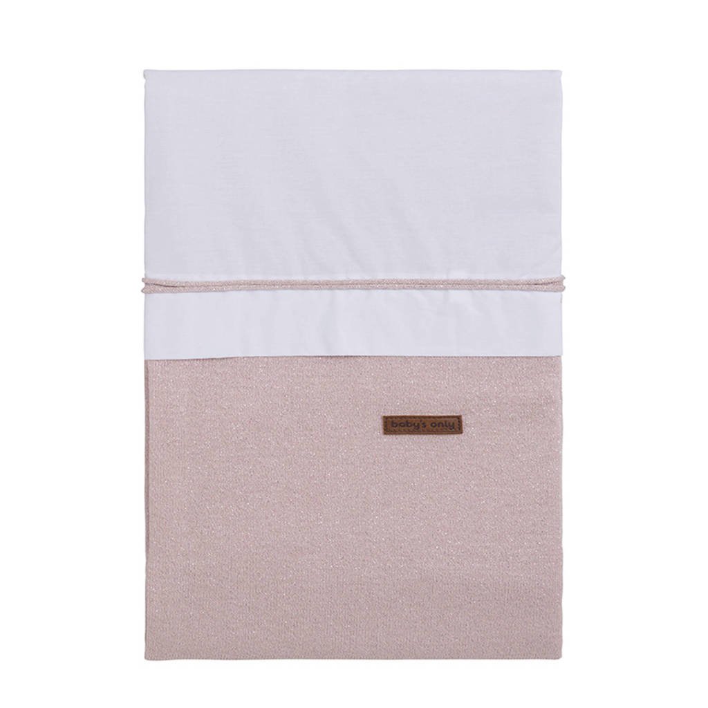 Baby's Only Sparkle ledikantdeken overtrek 100x135 lichtroze, Lichtroze