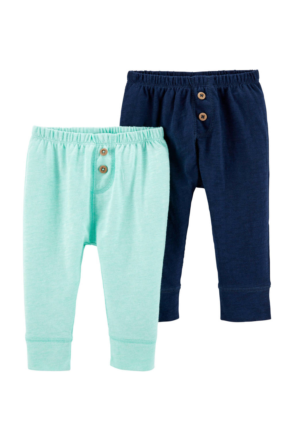 Carter's baby broek mintgroen/donkerblauw, Mintgroen/donkerblauw